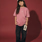 Dusty Pink Solid Tee (model)