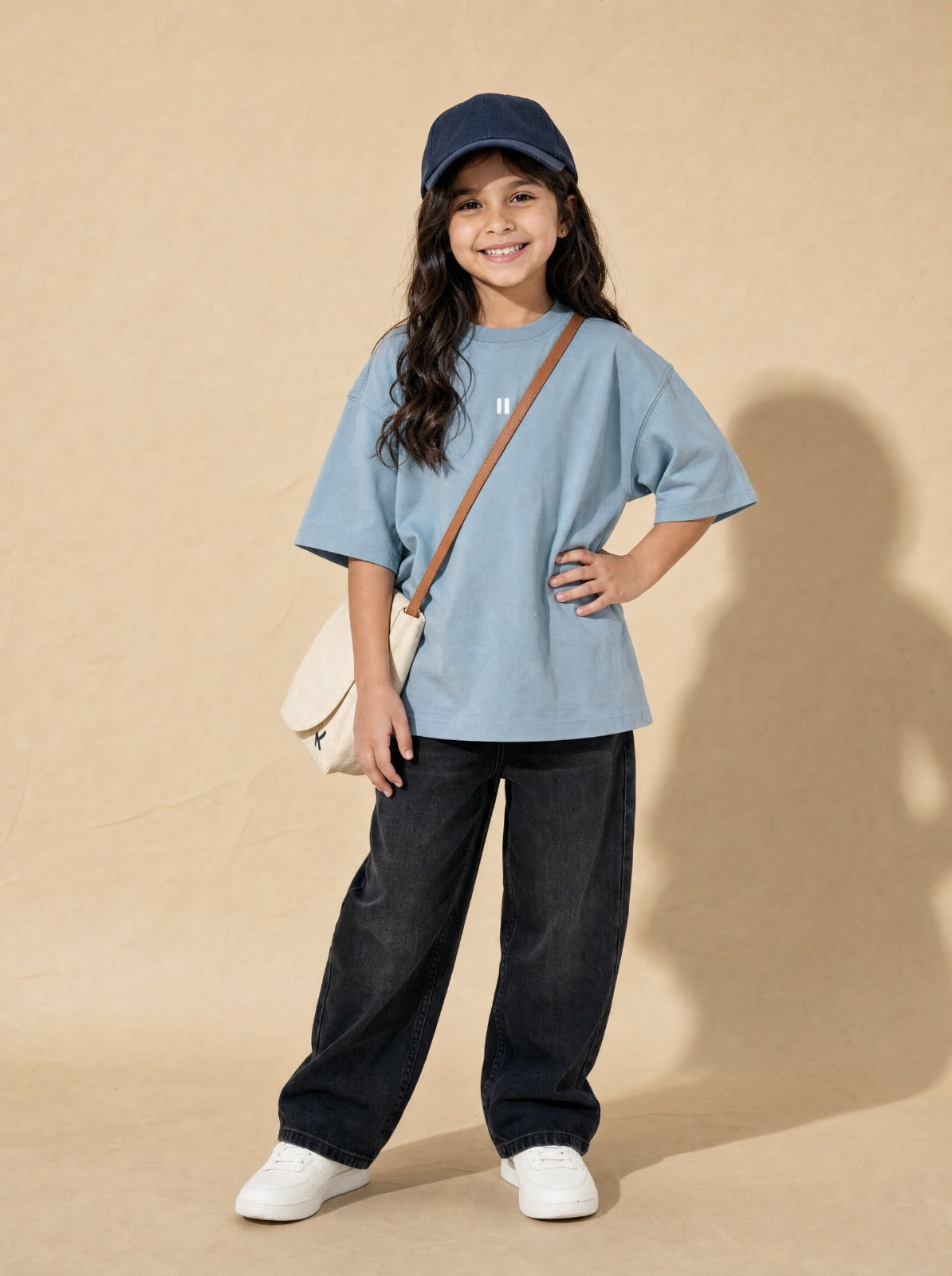 Light Blue Solid T-Shirt Jr - Girls