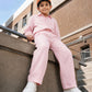 Baby Pink Linen Set Jr