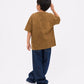 Brown Fade Washed T-Shirt Jr