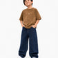 Brown Fade Washed T-Shirt Jr