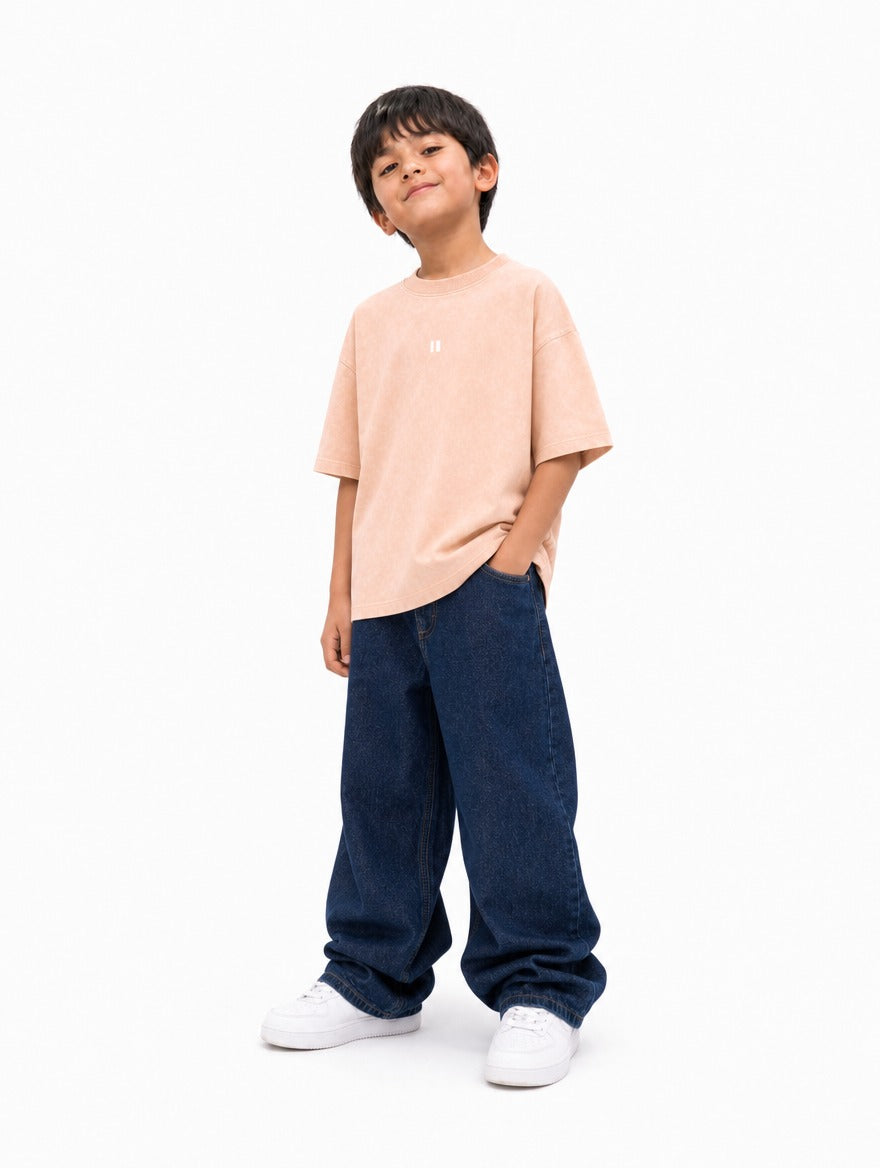 Peach Washed T-Shirt Jr