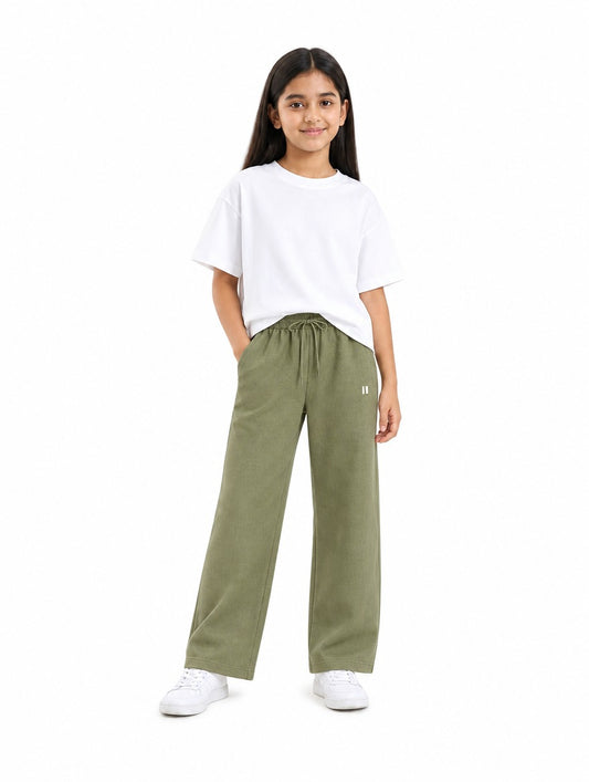 Olive Linen Pants Jr