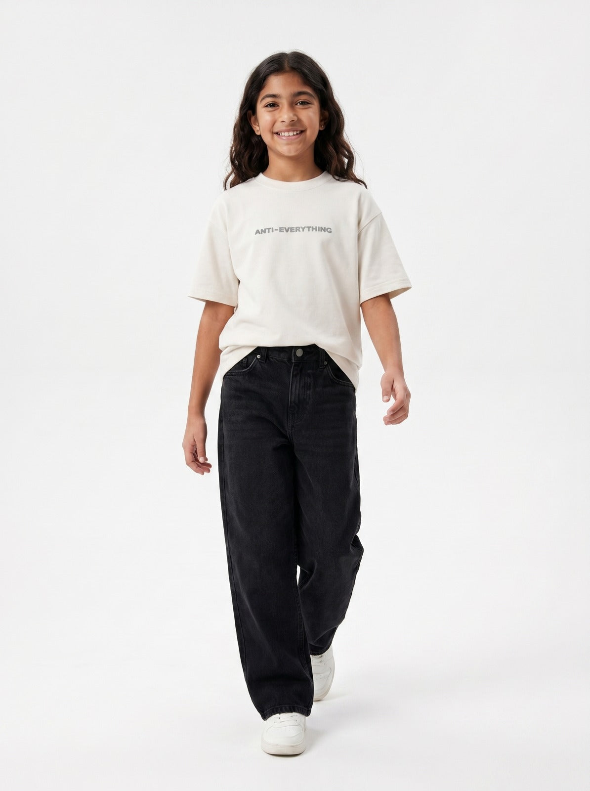 Off White Anti Everything T-Shirt Jr - Girls