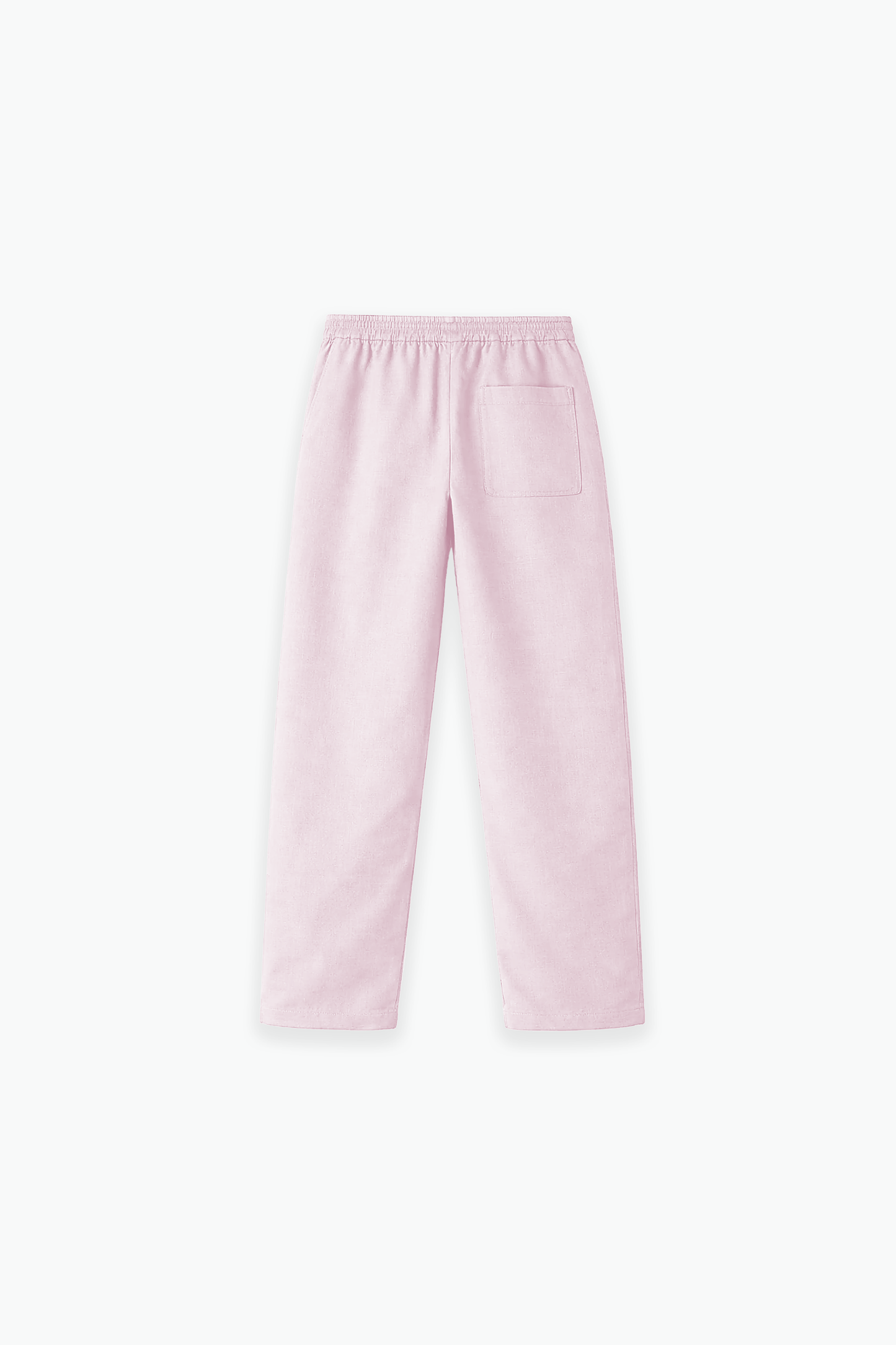 Baby Pink Linen Pants Jr