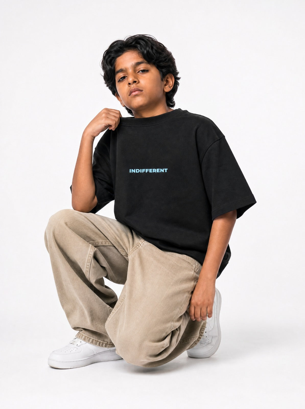 Black Indifferent T-Shirt Jr