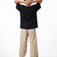 Black Solid T-Shirt Jr
