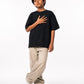Black Solid T-Shirt Jr