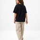 Black Solid T-Shirt Jr - Girls