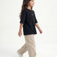 Black Solid T-Shirt Jr - Girls