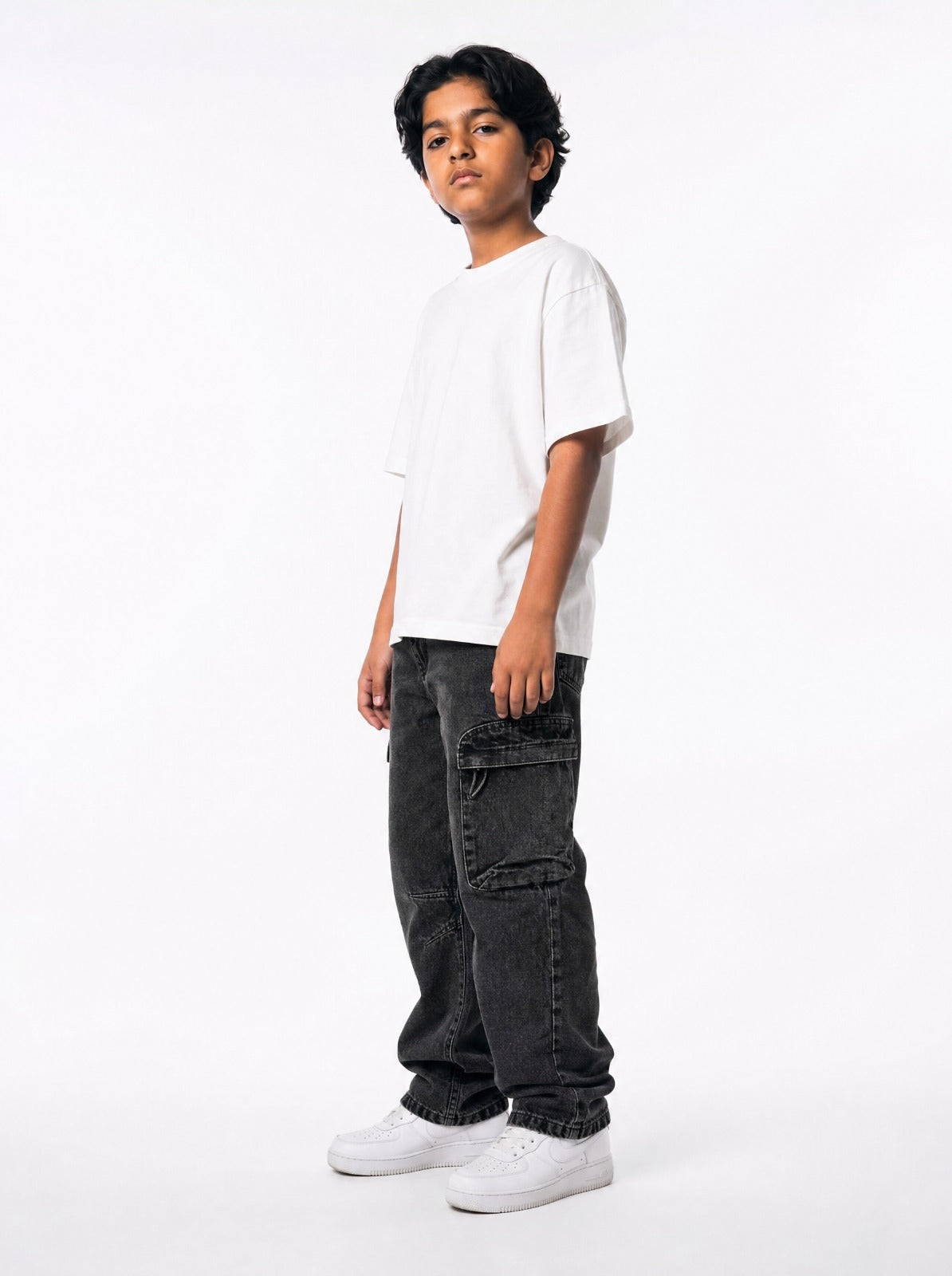 Black Washed Cargo Jr