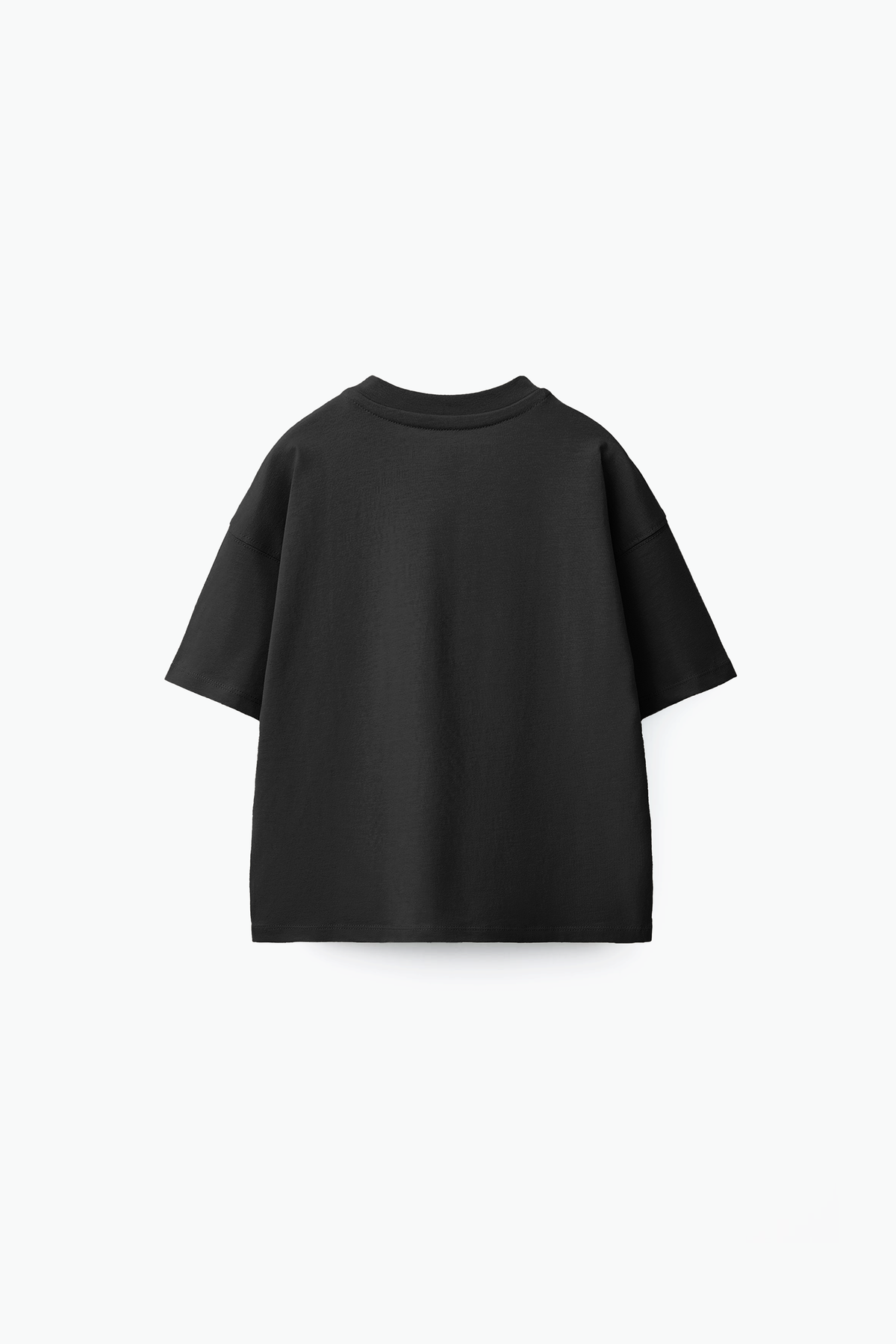 Black Solid Tee (back)