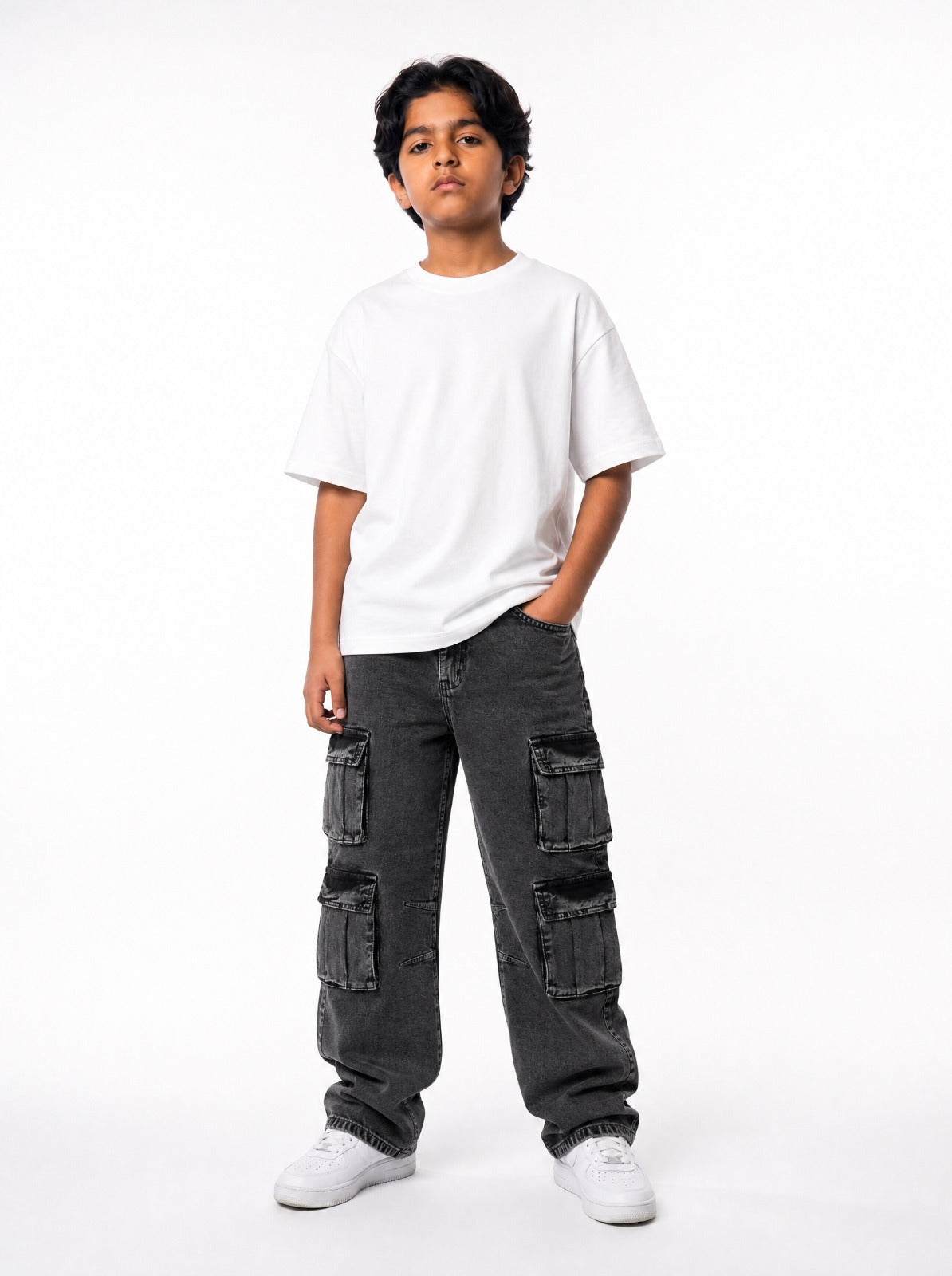 Charcoal Baggy Cargo Jr