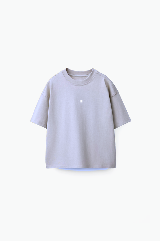 Cloud Blue Solid Tee (front)
