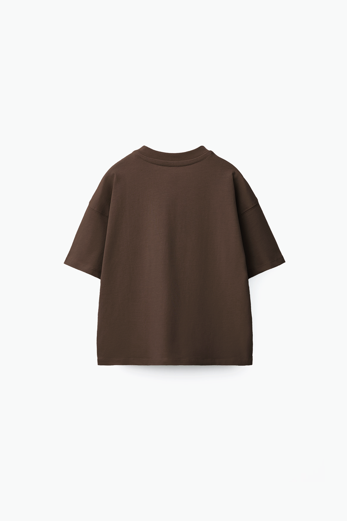 Coffee Solid Tee (back)