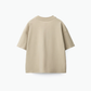 Cream Solid Tee (back)