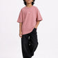 Dusty Pink Solid T-Shirt Jr
