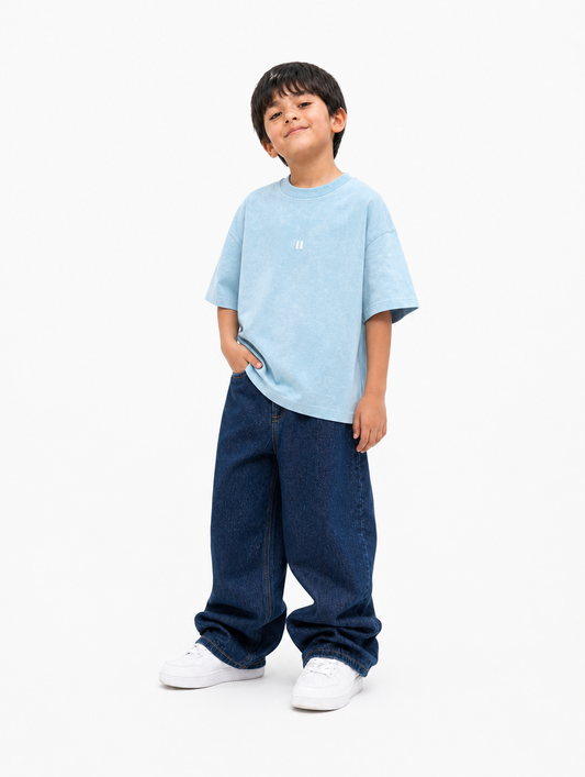 Pastel Blue Washed T-Shirt Jr