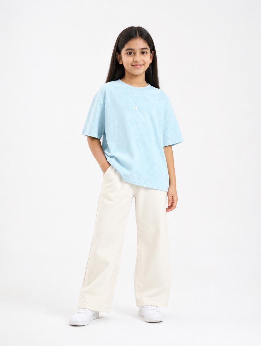 Pastel Blue Washed T-Shirt Jr