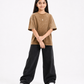 Brown Fade Washed T-Shirt Jr