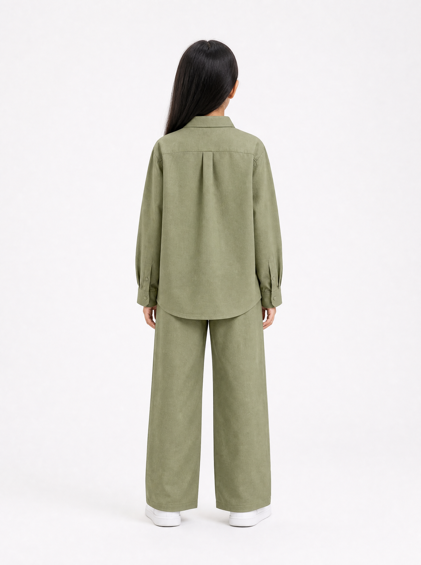 Olive Linen Set Jr