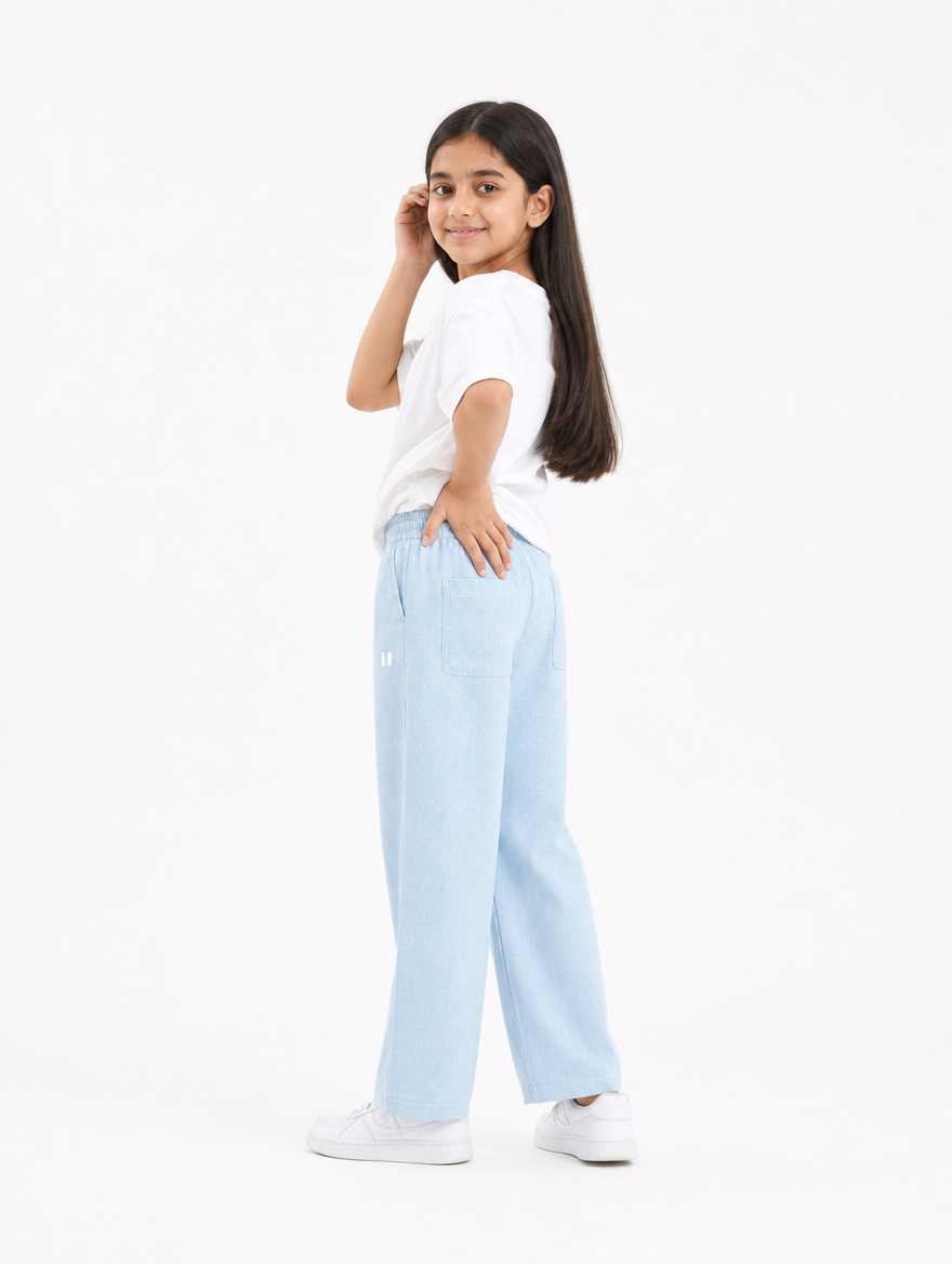 Light Blue Linen Pants Jr