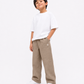 Mocha Brown Linen Pants Jr