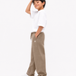 Mocha Brown Linen Pants Jr