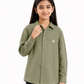 Olive Linen Shirt Jr