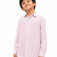 Baby Pink Linen Shirt Jr