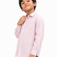 Baby Pink Linen Shirt Jr