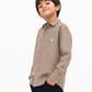 Mocha Brown Linen Shirt Jr