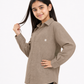Mocha Brown Linen Shirt Jr