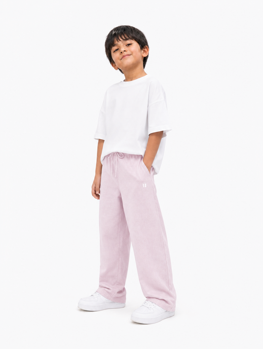 Baby Pink Linen Pants Jr