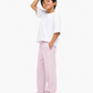 Baby Pink Linen Pants Jr