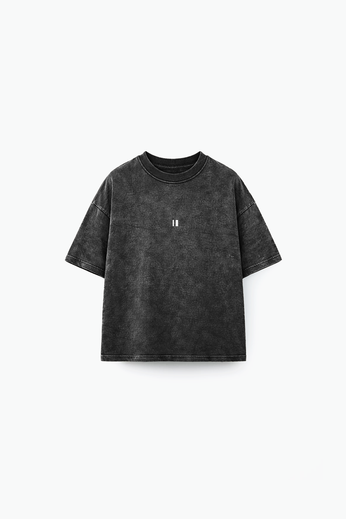 Black Washed Tee front