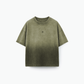 Olive Washed Tee front