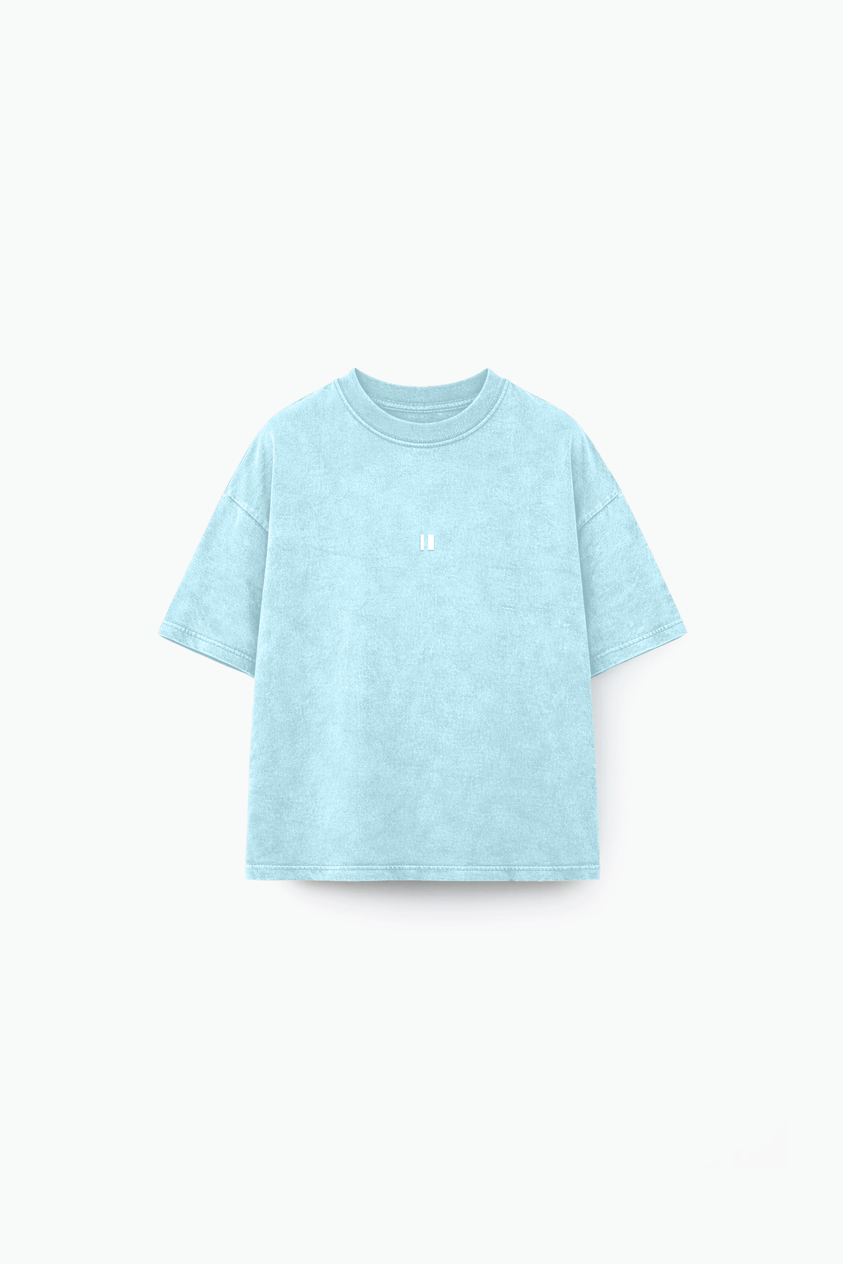 Pastel Blue Washed Tee front