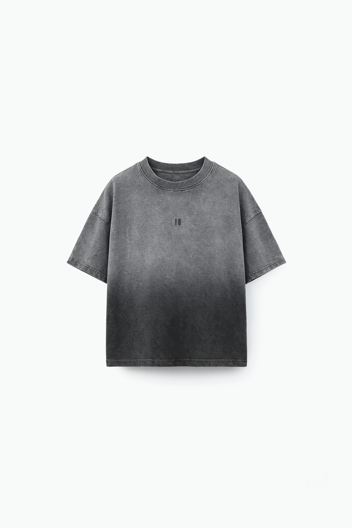 Charcoal Washed Tee front