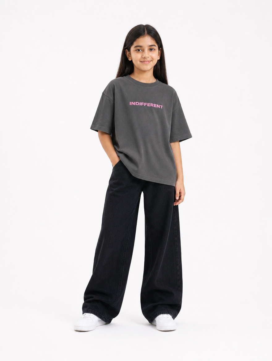 Grey Indifferent T-shirt Jr - Girls