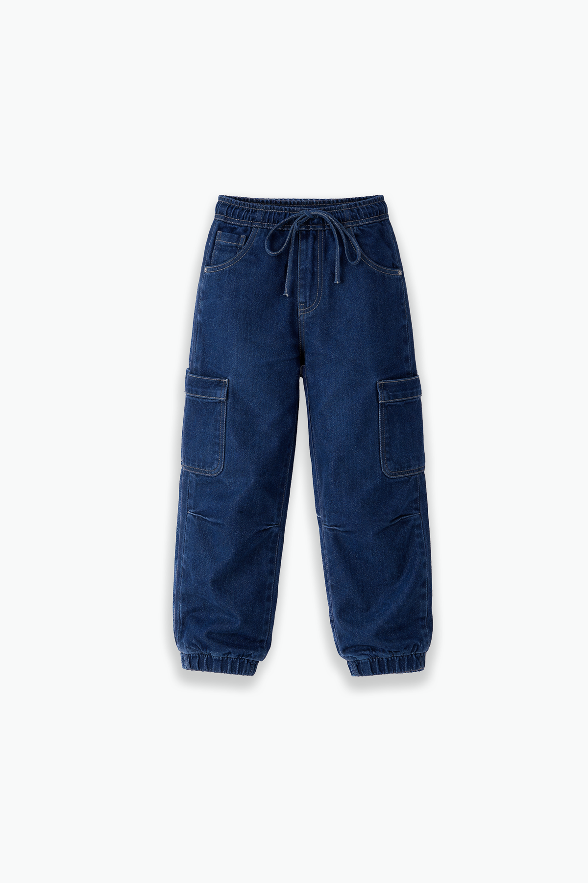 Indigo Denim Joggers (front)