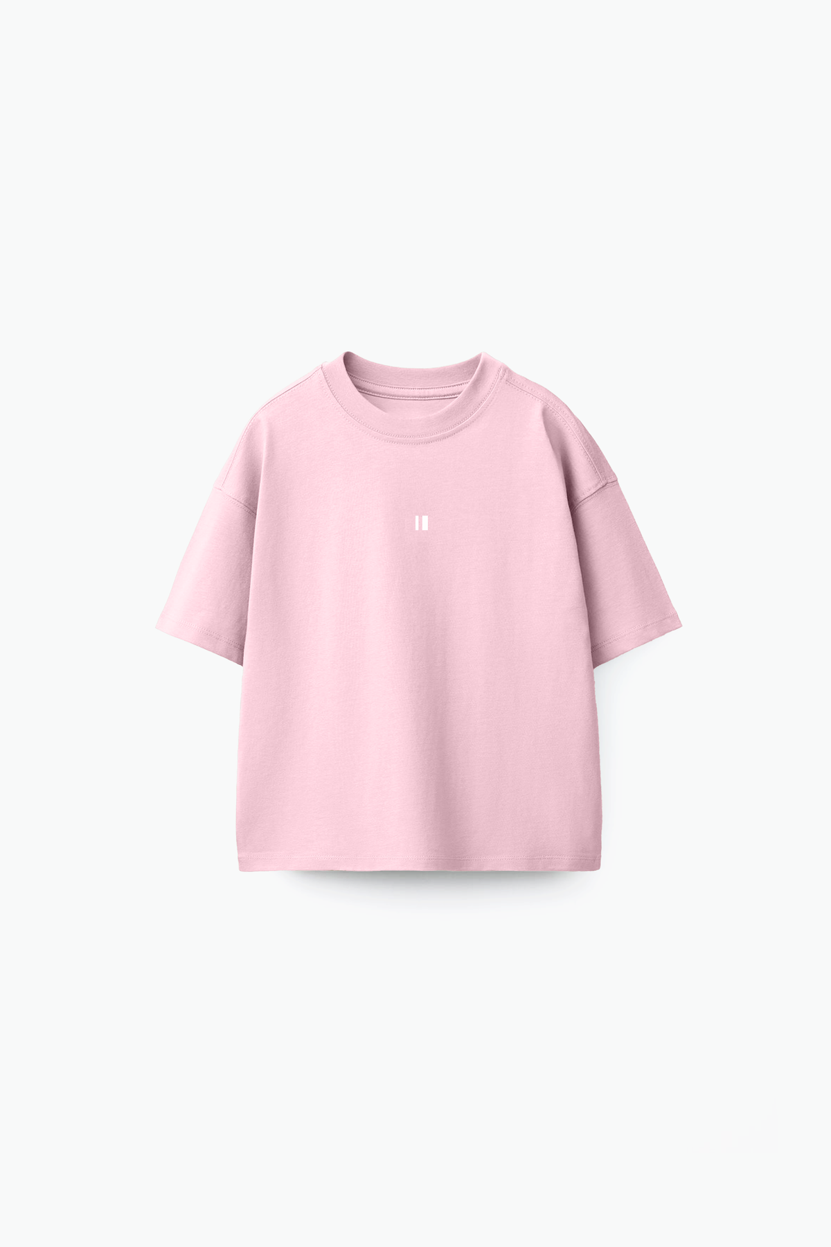 Light Pink Solid Tee (front)