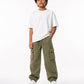 Olive Wash Denim Joggers Jr