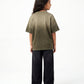 Olive Washed T-Shirt Jr - Girls
