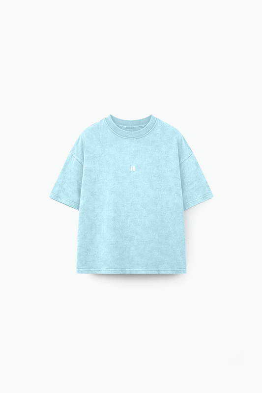 Pastel Blue Washed Tee (front)